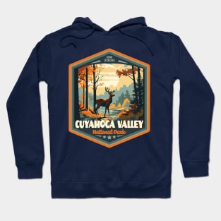 Cuyahoga  National Park Vintage Outdoor Badge Hoodie